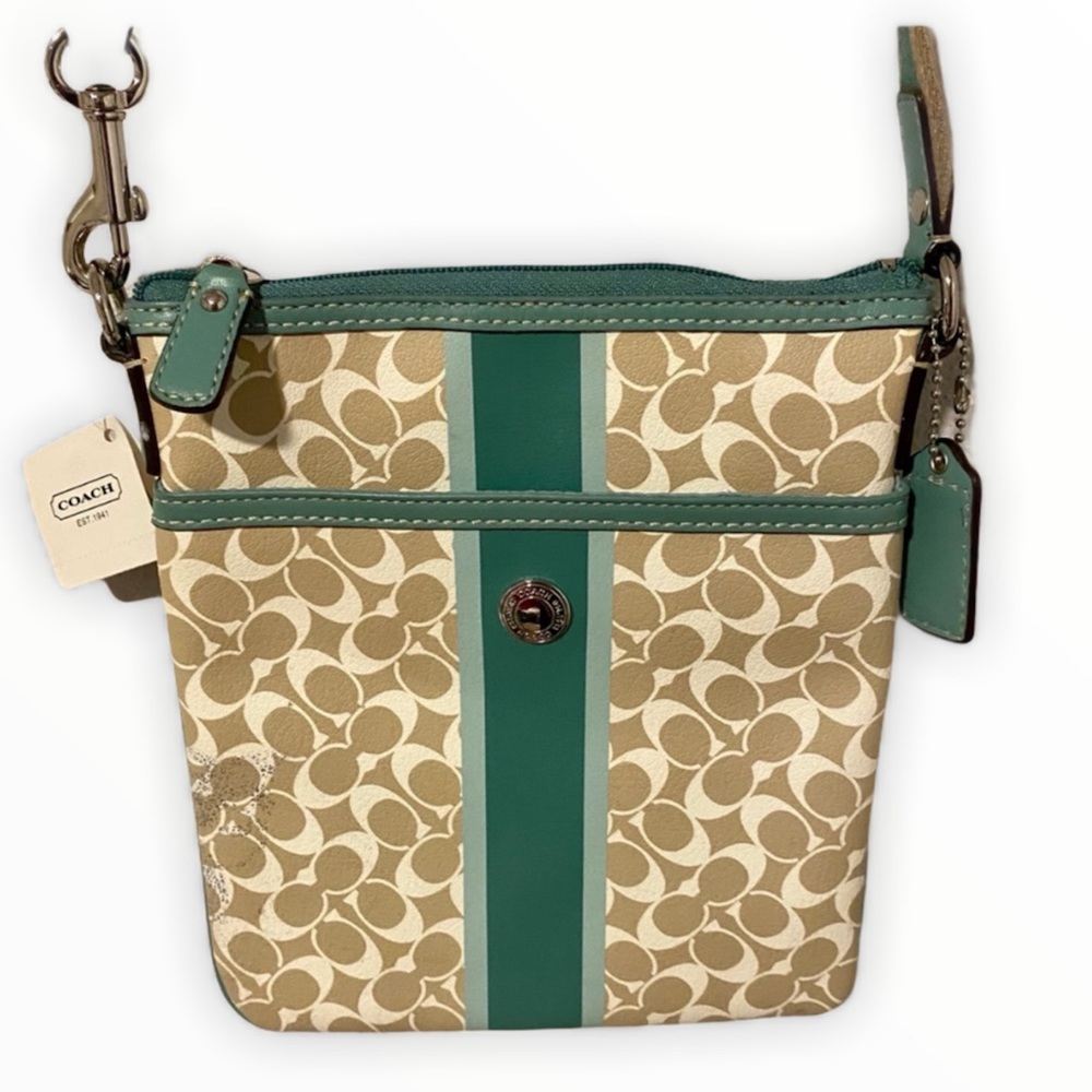 NWT Authentic Coach Cross Body Purse w/ COA
